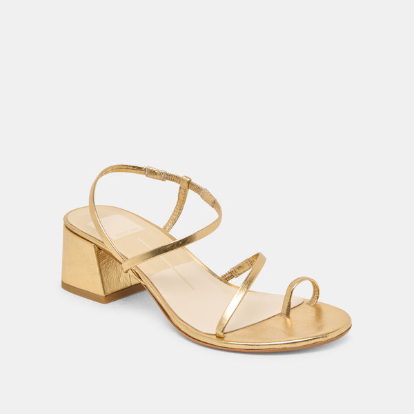 Dolce Vita Trini Heels Gold Leather GOLD LEATHER