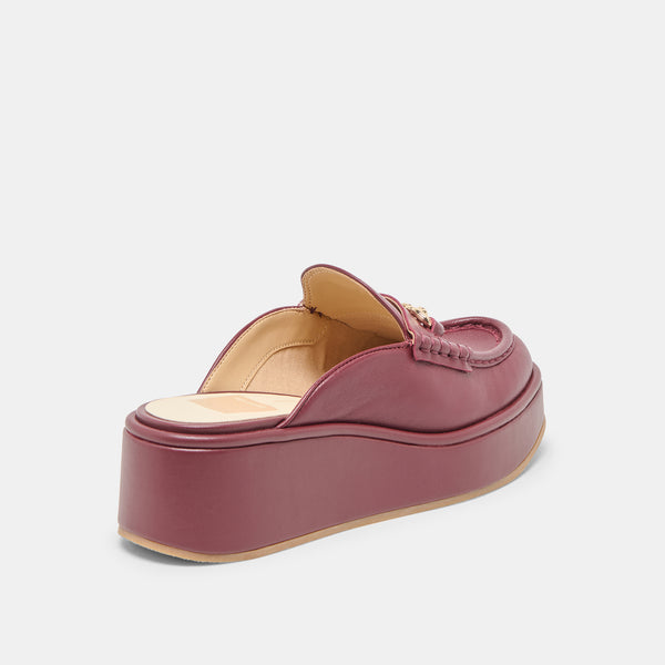 Dolce Vita Dorrel Loafers Maroon Leather MAROON LEATHER