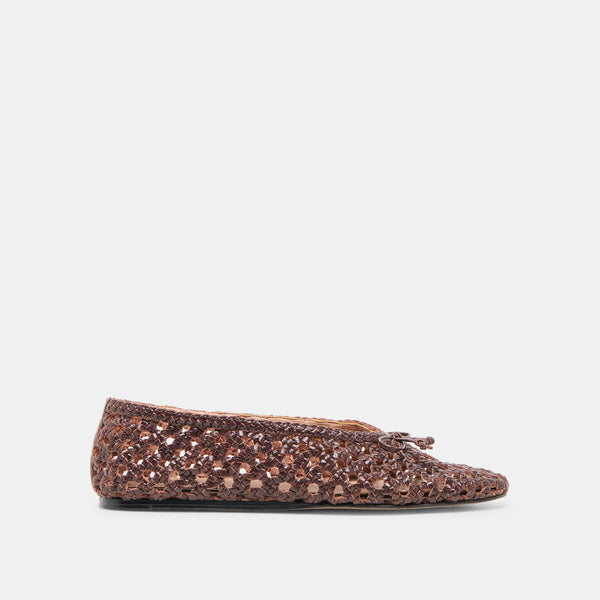 dolce vita Edda Ballet Flats Brown Woven Leather BROWN WOVEN LEATHER dolce vita Edda Ballet Flats Brown Woven Leather BROWN WOVEN LEATHER