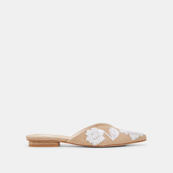 Dolce Vita Elm Flats Natural Multi Floral Sequin NATURAL MULTI FLORAL SEQUIN