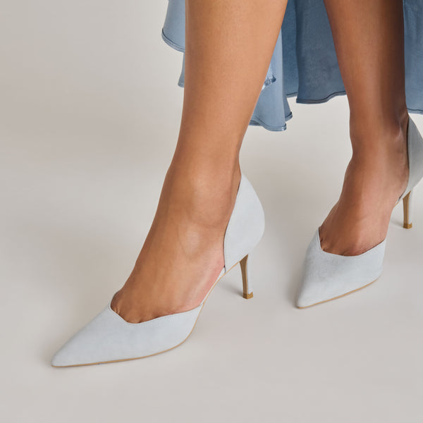Dolce Vita Eloy Heels Light Blue Suede LIGHT BLUE SUEDE