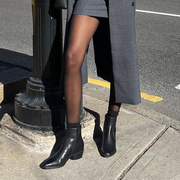 Dolce Vita Fahari H2O Booties Black Leather BLACK LEATHER