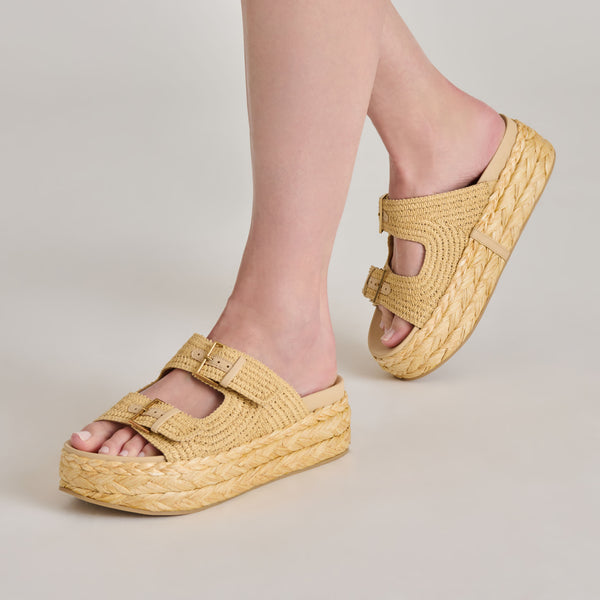Dolce Vita Falyn Sandals Lt Natural Woven Raffia LT NATURAL WOVEN RAFFIA