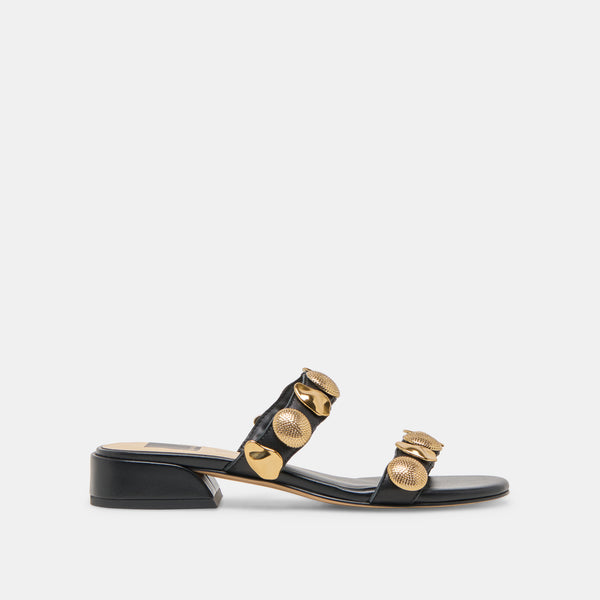 dolce vita Farrow Sandals Black Leather BLACK LEATHER