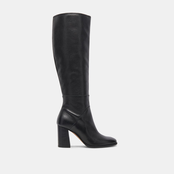 Dolce Vita Fynn Wide Calf Boots Onyx Leather ONYX LEATHER