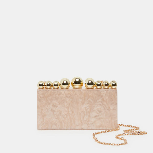 dolce vita Gerry Clutch Beige Pearl Acrylic BEIGE PEARL ACRYLIC