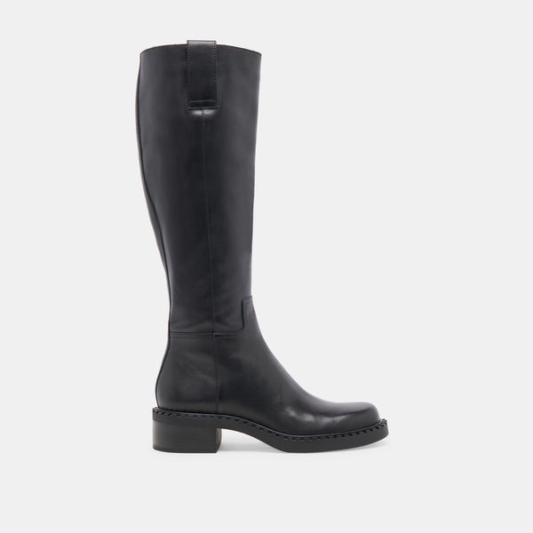 Dolce Vita Glory H2O Wide Calf Boots Black Leather BLACK LEATHER