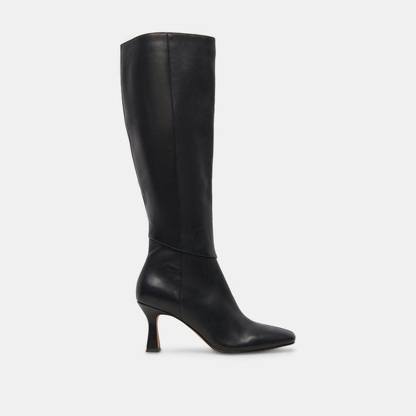 dolce vita Gyra Extra Wide Calf Boots Black Leather BLACK LEATHER