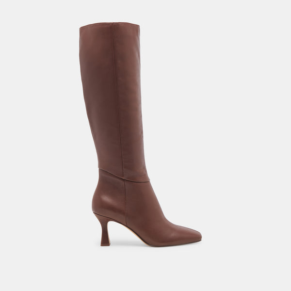 dolce vita Gyra Extra Wide Calf Boots Chocolate Leather CHOCOLATE LEATHER dolce vita Gyra Extra Wide Calf Boots Chocolate Leather CHOCOLATE LEATHER