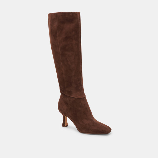 Dolce Vita Gyra Extra Wide Calf Boots Dk Brown Suede DK BROWN SUEDE