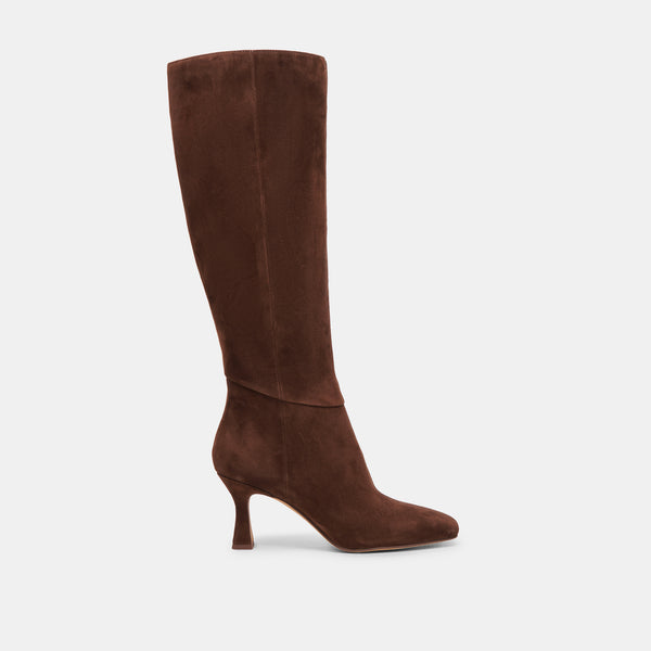 Dolce Vita Gyra Wide Calf Boots Dk Brown Suede DK BROWN SUEDE