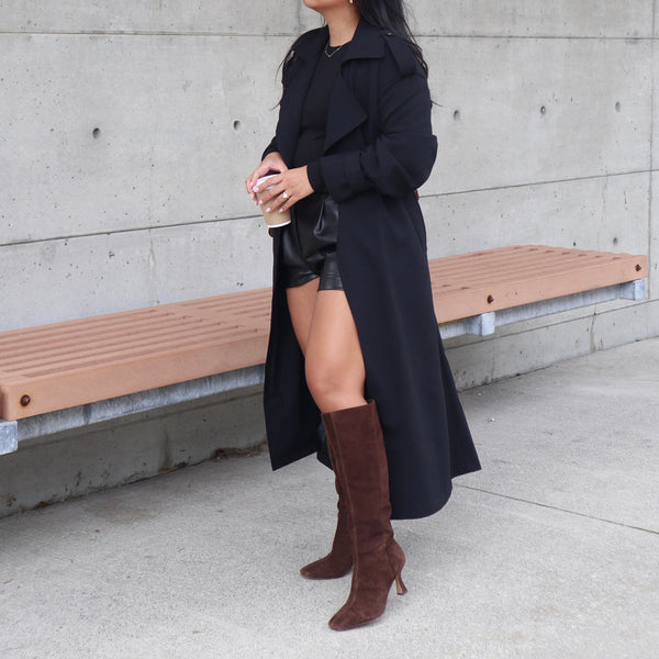 Dolce Vita Gyra Wide Calf Boots Dk Brown Suede DK BROWN SUEDE