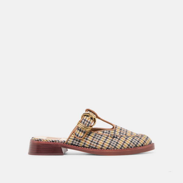 Dolce Vita Harlah Flats Yellow Plaid Tweed YELLOW PLAID TWEED