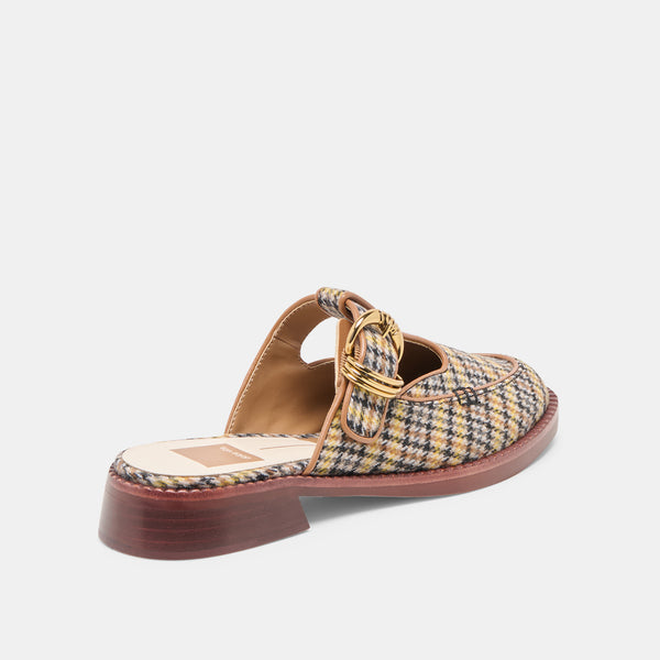Dolce Vita Harlah Flats Yellow Plaid Tweed YELLOW PLAID TWEED