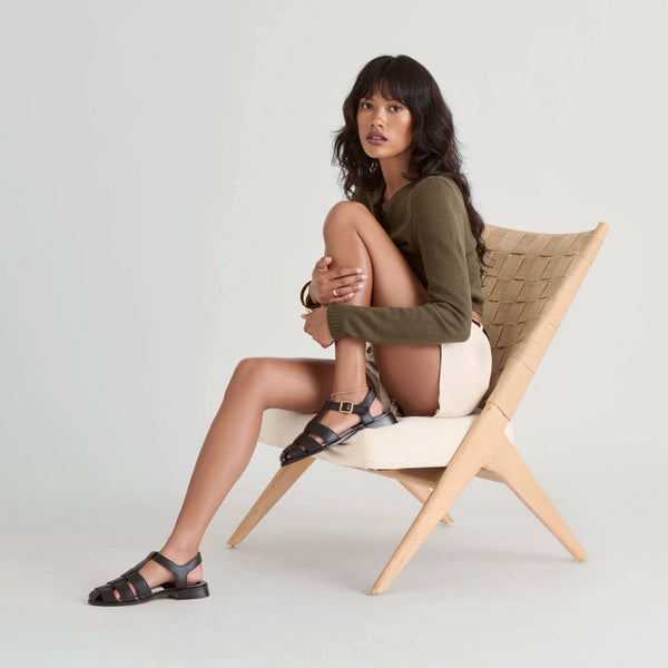 Dolce Vita Holis Sandals Black Leather BLACK LEATHER