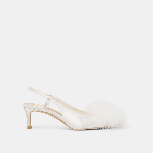dolce vita Kamy Heels True White Satin TRUE WHITE SATIN