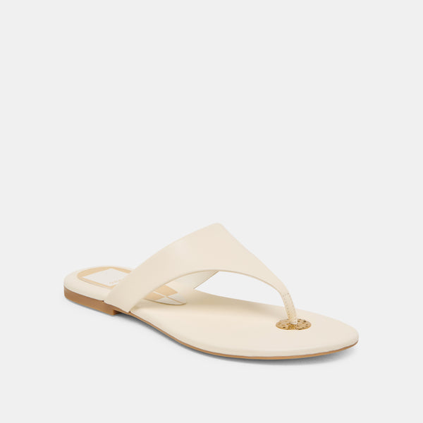 Dolce Vita Kittle Sandals Off White Leather OFF WHITE LEATHER