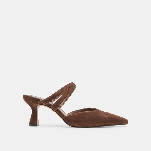 Dolce Vita Linore Heels Dk Brown Suede DK BROWN SUEDE