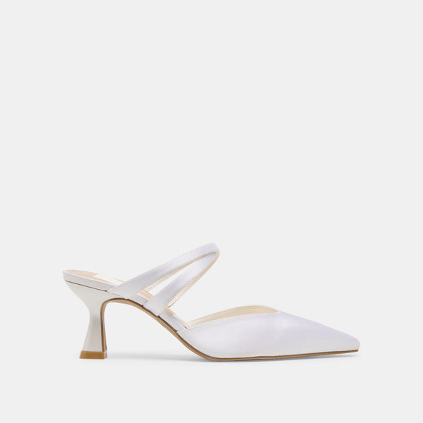 Dolce Vita Linore Heels True White Satin TRUE WHITE SATIN