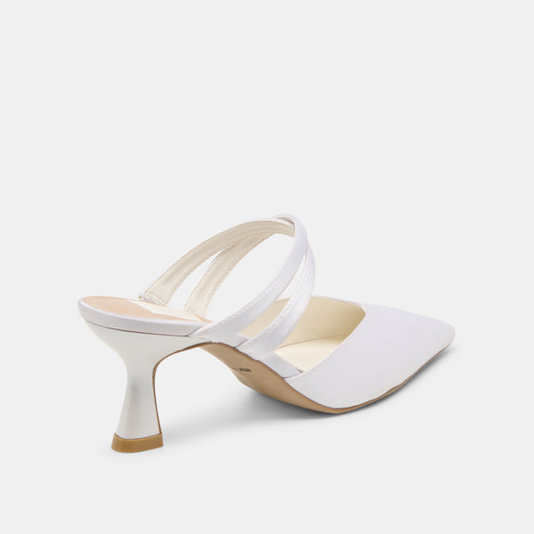 Dolce Vita Linore Heels True White Satin TRUE WHITE SATIN