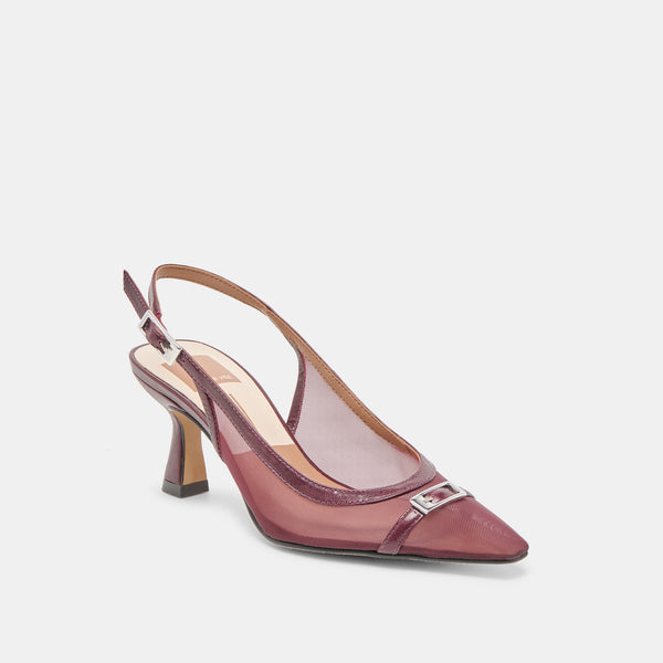 Dolce Vita Lorine Heels Burgundy Mesh BURGUNDY MESH