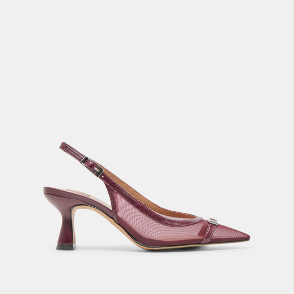 dolce vita Lorine Heels Burgundy Mesh BURGUNDY MESH