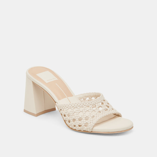 Dolce Vita Margoe Heels Creme Woven Stella CREME WOVEN STELLA