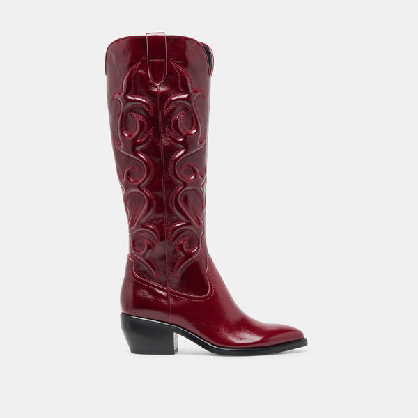 Dolce Vita Mirla Boots Oxblood Leather OXBLOOD LEATHER