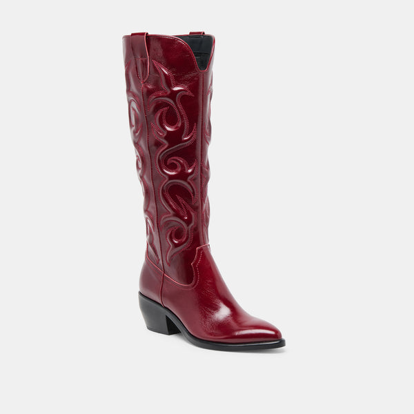 Dolce Vita Mirla Boots Oxblood Leather OXBLOOD LEATHER