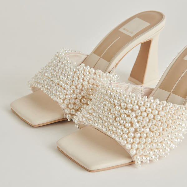Dolce Vita Nandy Pearl Heels Vanilla Pearls VANILLA PEARLS