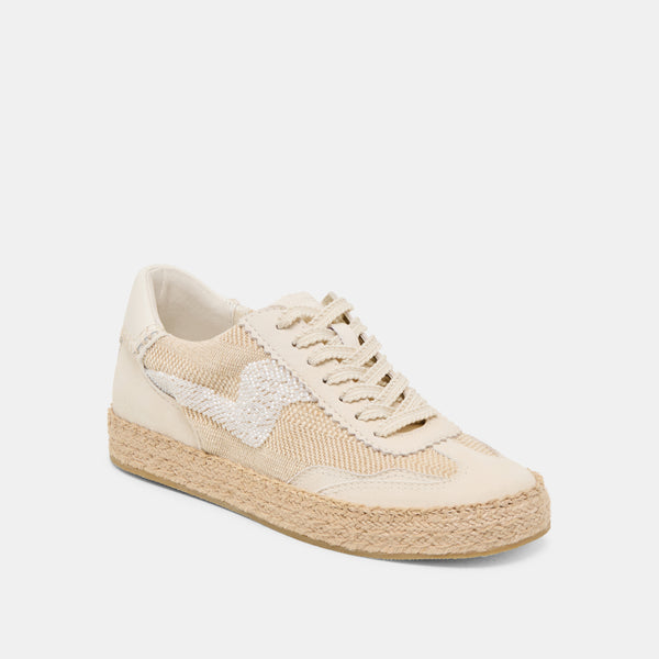 Dolce Vita Notice Espadrille Bead Sneakers Natural Multi Burlap NATURAL MULTI BURLAP