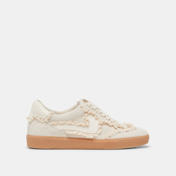 Dolce Vita Notice Lace Sneakers Ivory Suede IVORY SUEDE