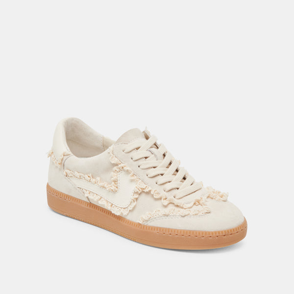 Dolce Vita Notice Lace Sneakers Ivory Suede IVORY SUEDE