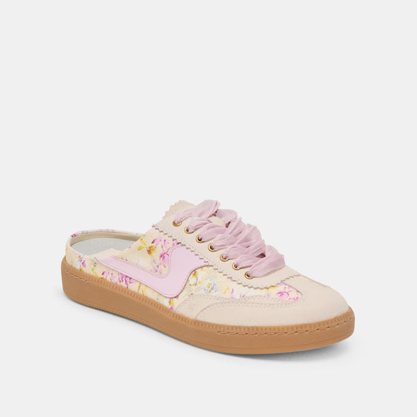 Dolce Vita Notice Slide Sneakers Purple Floral Leather PURPLE FLORAL LEATHER