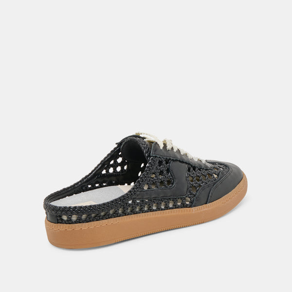 Dolce Vita Notice Slide Woven Sneakers Black Woven Stella BLACK WOVEN STELLA