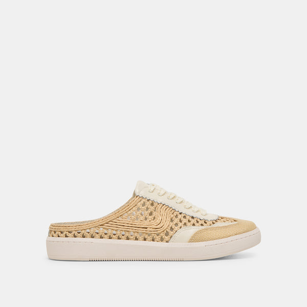 Dolce Vita Notice Slide Woven Sneakers Lt Natural Woven Raffia LT NATURAL WOVEN RAFFIA