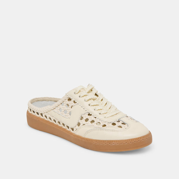 Dolce Vita Notice Slide Woven Sneakers Off White Woven Stella OFF WHITE WOVEN STELLA