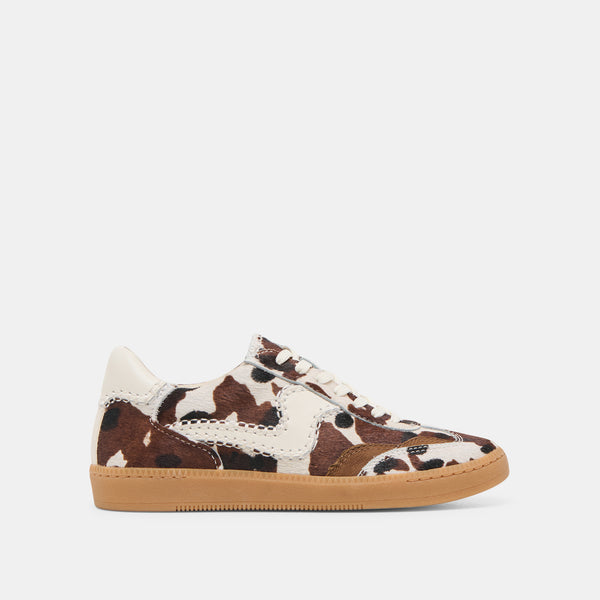 Dolce Vita Notice Stitch Sneakers Cocoa Taurus Calf Hair COCOA TAURUS CALF HAIR