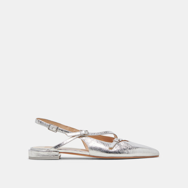 Dolce Vita Pamla Flats Silver Crinkle Patent SILVER CRINKLE PATENT
