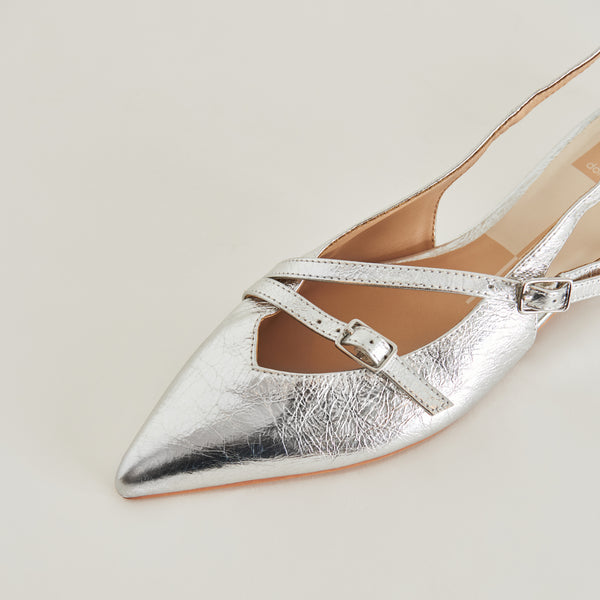 Dolce Vita Pamla Flats Silver Crinkle Patent SILVER CRINKLE PATENT