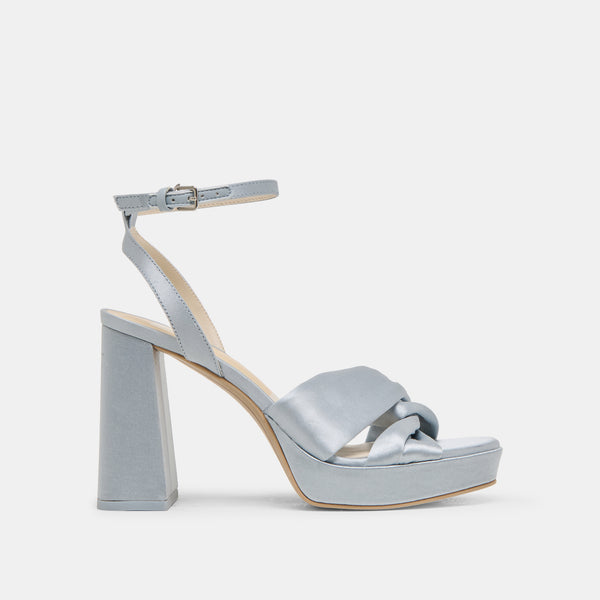 Dolce Vita Parlo Heels Light Blue Satin LIGHT BLUE SATIN