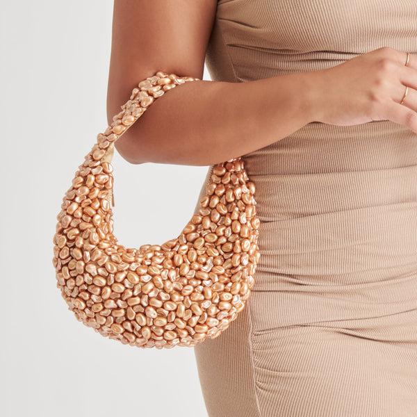 Dolce Vita Pearla Shoulder Bag Gold Faux Pearl GOLD FAUX PEARL