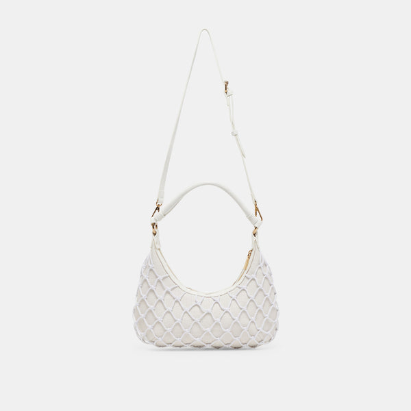 Dolce Vita Positano Shoulder Bag White Raffia WHITE RAFFIA