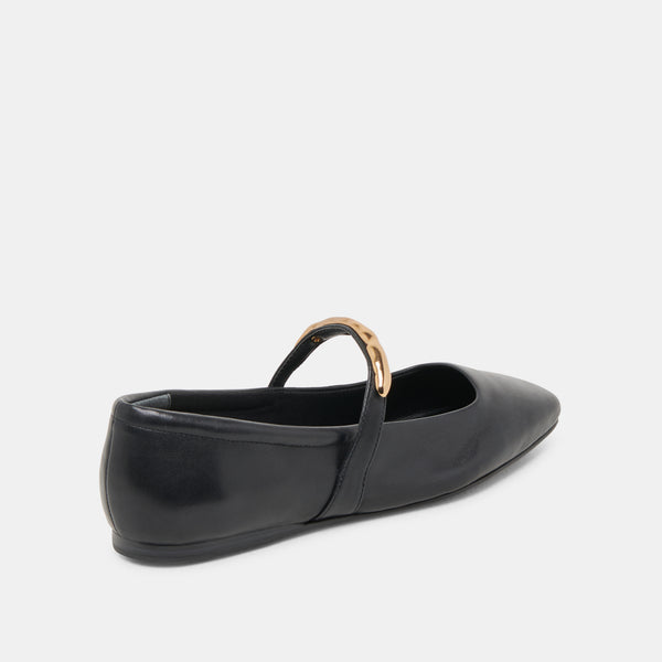 Dolce Vita Radya Ballet Flats Black Leather BLACK LEATHER