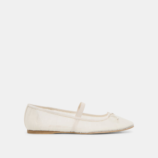 Dolce Vita Raeven Ballet Flats White Tulle WHITE TULLE