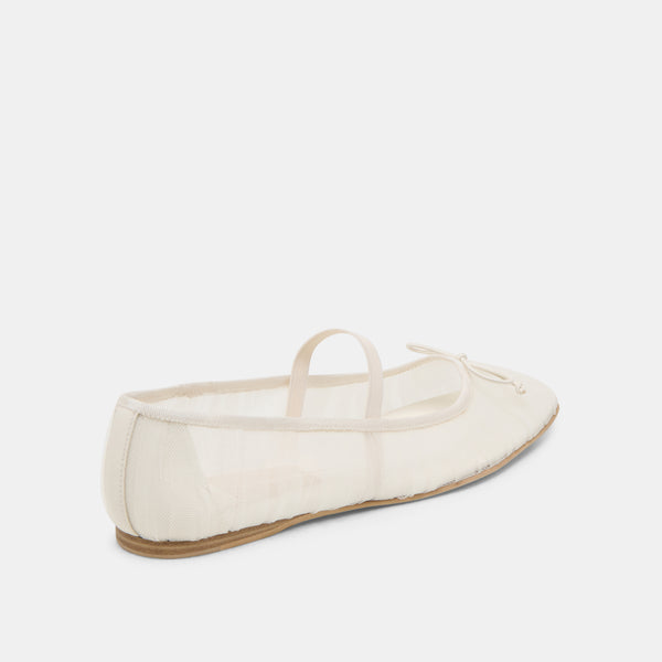 Dolce Vita Raeven Ballet Flats White Tulle WHITE TULLE