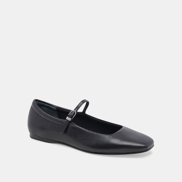 Dolce Vita Reyes Ballet Flats Black Leather BLACK LEATHER