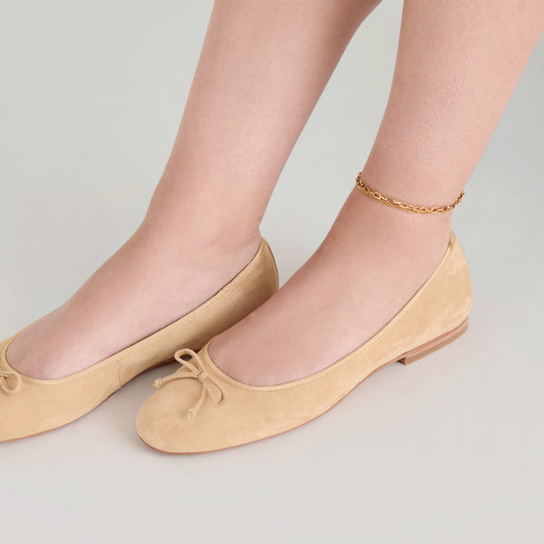 Dolce Vita Ritla Ballet Flats Honey Suede HONEY SUEDE