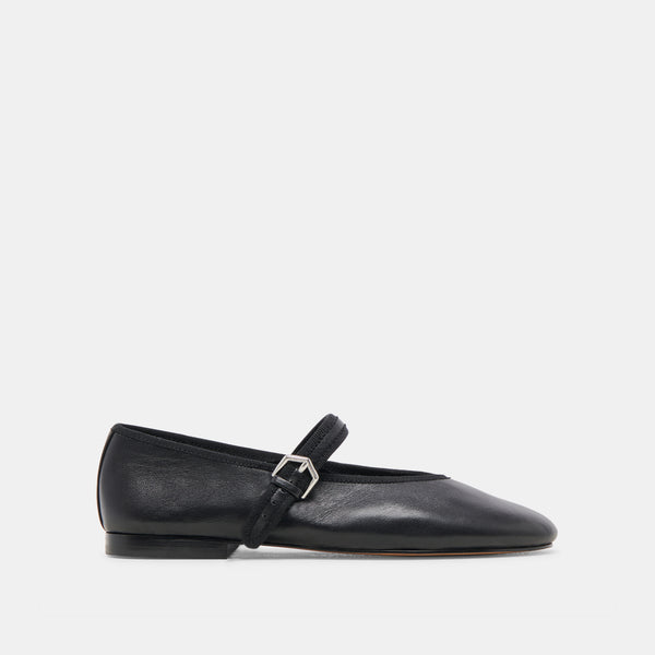 Dolce Vita Roslyn Ballet Flats Black Leather BLACK LEATHER
