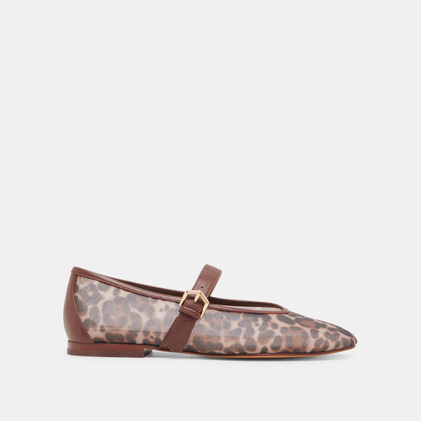 Dolce Vita Roslyn Ballet Flats Leopard Mesh LEOPARD MESH